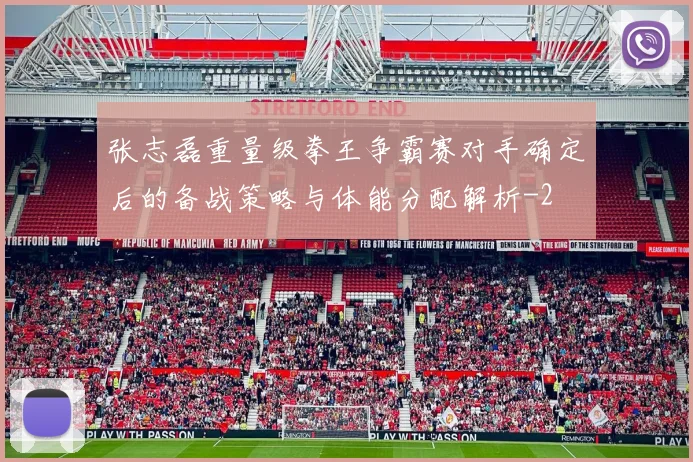 张志磊重量级拳王争霸赛对手确定后的备战策略与体能分配解析